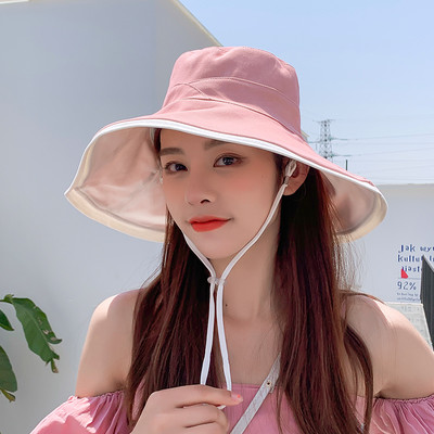 Γυναικείο casual καπέλο με κρόσσια και κορδόνια και διάφορα χρώματα