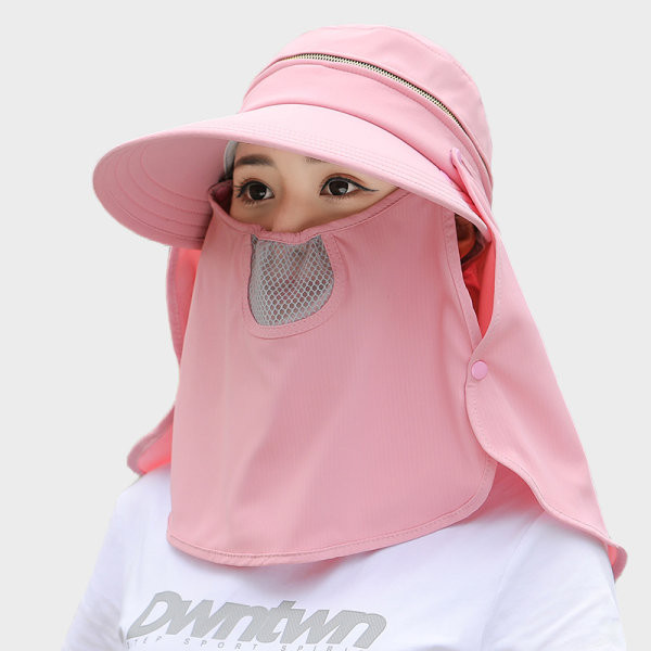 Palarie de dama model nou cu vizor si esarfa potrivita pentru vara