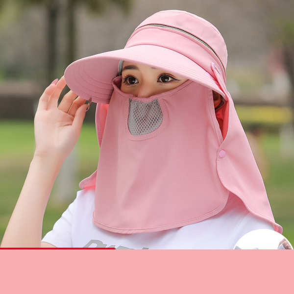 Palarie de dama model nou cu vizor si esarfa potrivita pentru vara