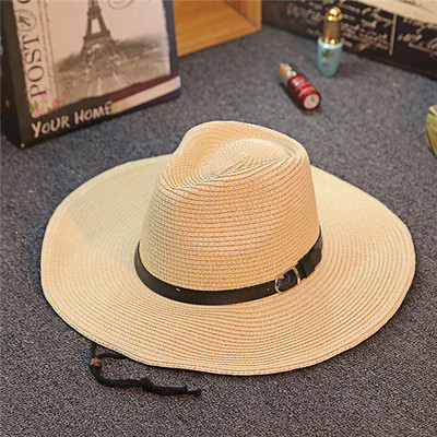 Ψάθινο καπέλο με αγκράφα