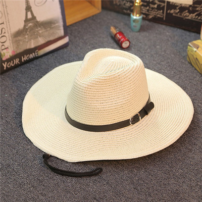 Ψάθινο καπέλο με αγκράφα