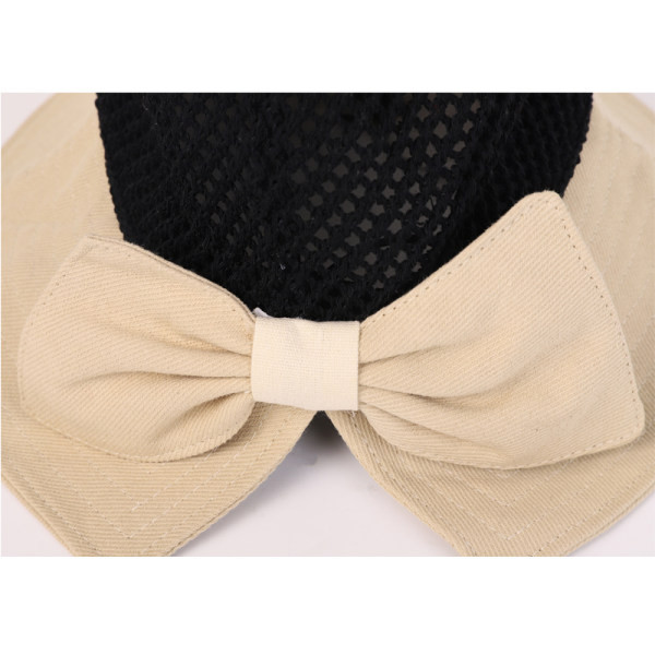 Pălărie de protecție solară pentru femei cu panglică și boruri mari