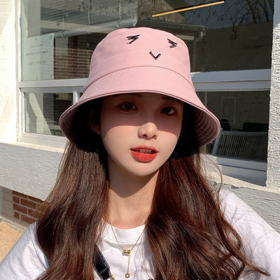 Palarie dama casual tip idiot cu broderie