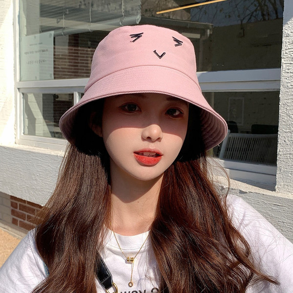 Palarie dama casual tip idiot cu broderie