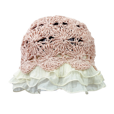 Pălărie de paie pentru femei moderne tip pescuit