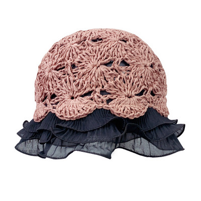 Pălărie de paie pentru femei moderne tip pescuit