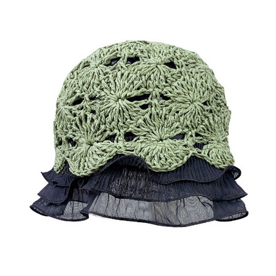 Pălărie de paie pentru femei moderne tip pescuit