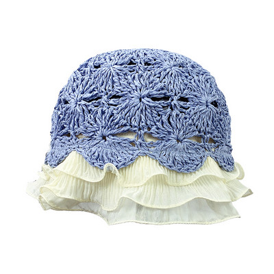 Pălărie de paie pentru femei moderne tip pescuit