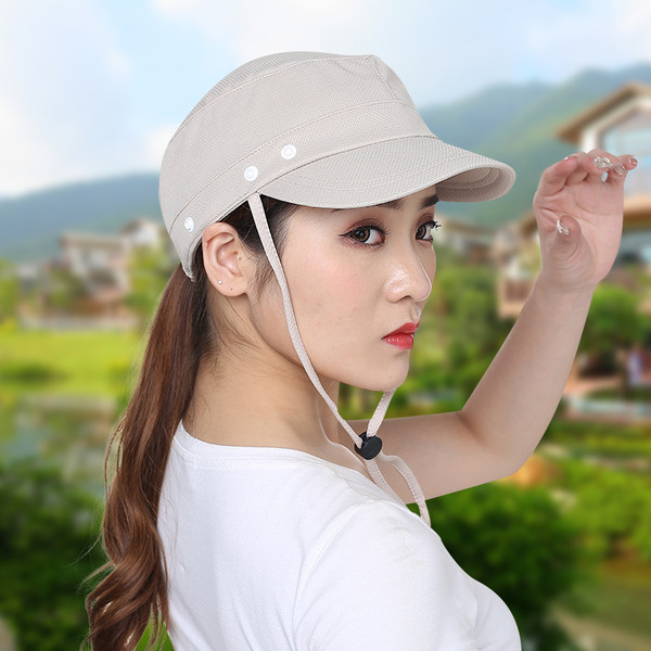 Γυναικείο casual καπέλο με κασκόλ και κορδόνια