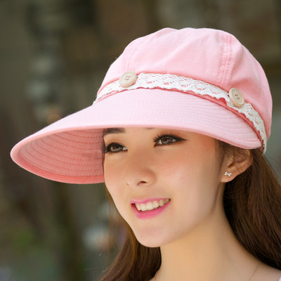 Καλοκαιρινό γυναικείο καπέλο - τραγιάσκα με κουμπιά