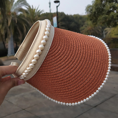 Parasolar cu decor de perle