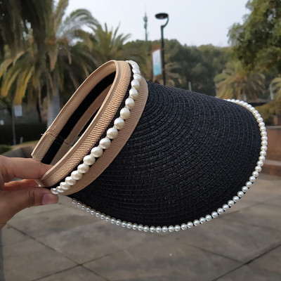 Parasolar cu decor de perle