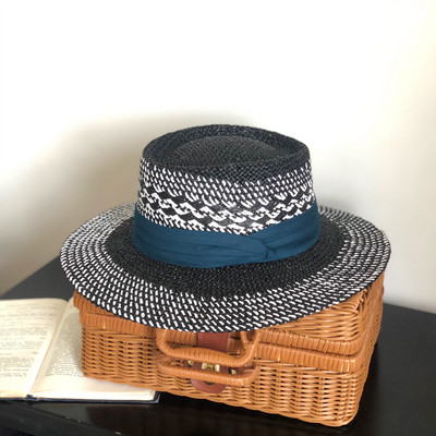 Γυναικείο casual ψάθινο καπέλο με κορδέλα