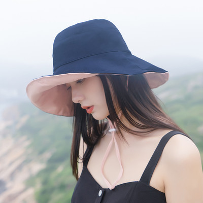 Palarie de protectie solara de dama cu franjuri pentru vara