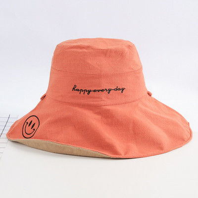 Palarie de protectie solara de dama cu franjuri pentru vara