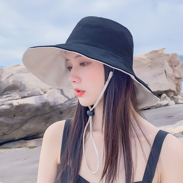 Palarie de protectie solara de dama cu franjuri pentru vara