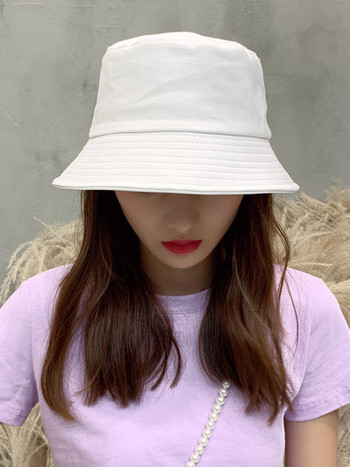 Γυναικείο καπέλο με περιφέρια σε δύο χρώματα