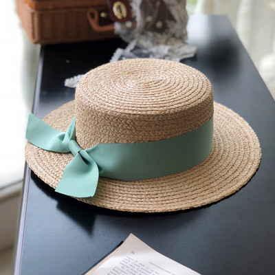 Γυναικείο casual ψάθινο καπέλο σε διάφορα χρώματα κατάλληλα για το καλοκαίρι