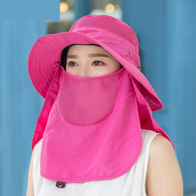 Palarie de pescuit de dama cu esarfa