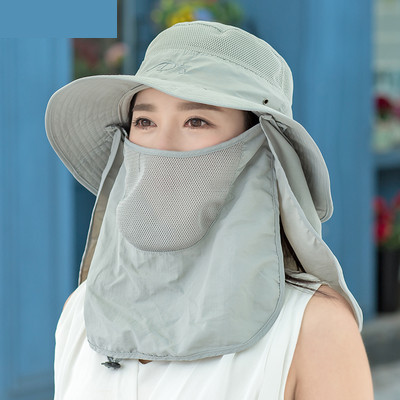 Palarie de pescuit de dama cu esarfa