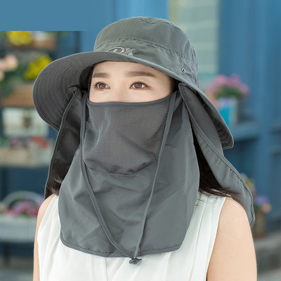 Palarie de pescuit de dama cu esarfa