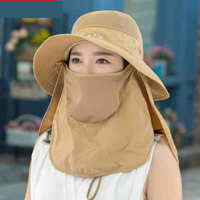 Palarie de pescuit de dama cu esarfa