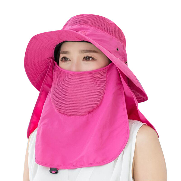 Palarie de pescuit de dama cu esarfa