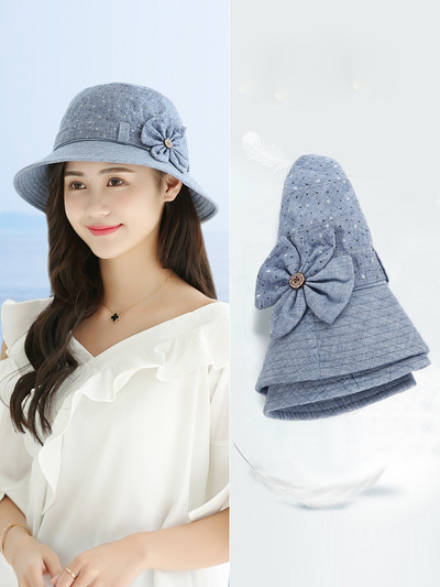 Ženski casual šešir s resama - dva modela