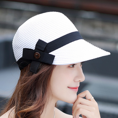 Pălărie de vară de paie cu vizor mic