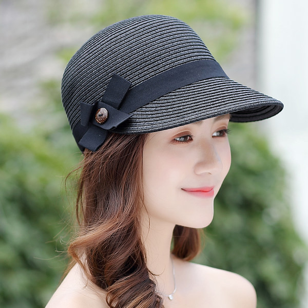 Pălărie de vară de paie cu vizor mic