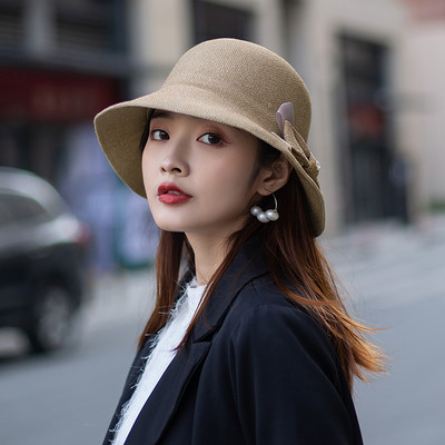 Νέο μοντέλο γυναικείο καπέλο με κορδέλα σε διάφορα χρώματα