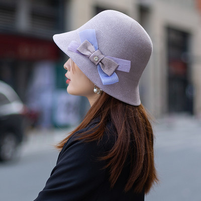 Νέο μοντέλο γυναικείο καπέλο με κορδέλα σε διάφορα χρώματα