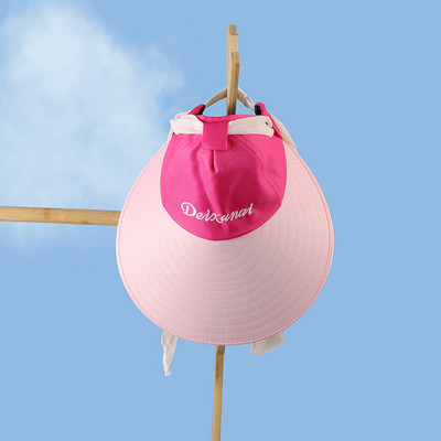 Γυναικείο υφασμάτινο καπέλο με φαρδύ περιφέρια