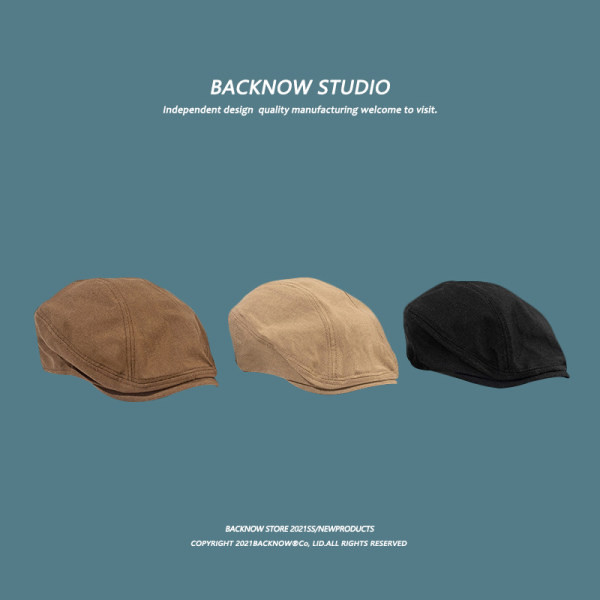 Pălărie casual în stil retro cu beretă