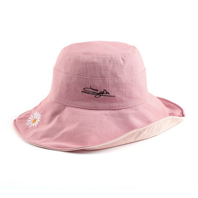 Palarie de pescuit de dama cu broderie