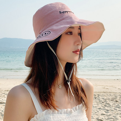 Palarie de pescuit de dama cu broderie