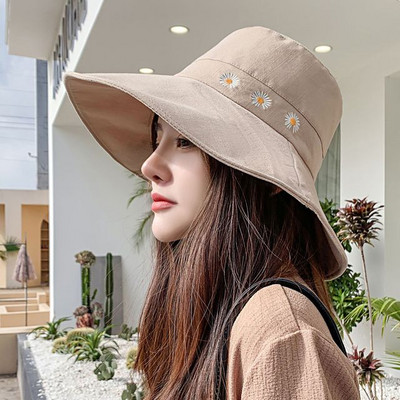 Palarie de pescuit de dama cu broderie