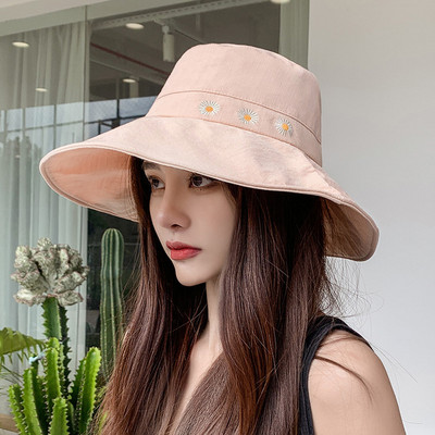 Palarie de pescuit de dama cu broderie