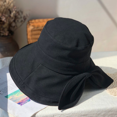 Γυναικείο casual καπέλο με κορδόνια  και περιφέρια