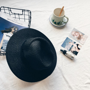 Ψάθινο καπέλο με περιφέρια για παραλία και καθημερινή ζωή