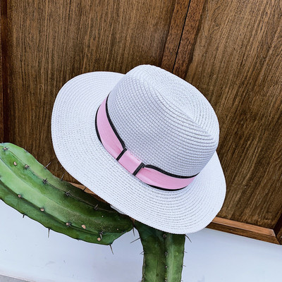 Ψάθινο καπέλο με περιφέρια για παραλία και καθημερινή ζωή