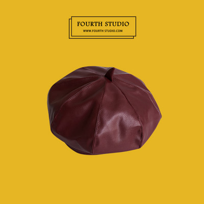 Νέο μοντέλο έκο δερμάτινο γυναικείο καπέλο σε στυλ ρετρό