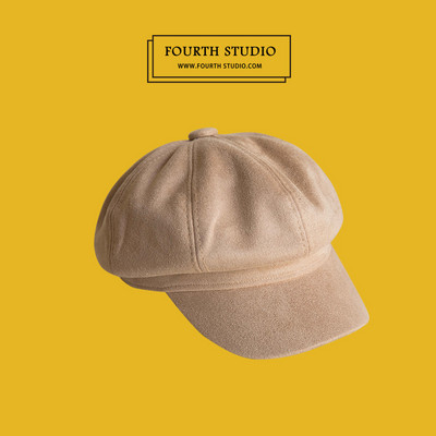 Palarie bereta dama model nou din piele intoarsa ecologica cu vizor