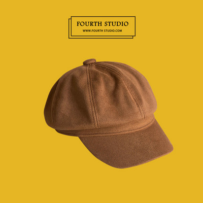 Palarie bereta dama model nou din piele intoarsa ecologica cu vizor