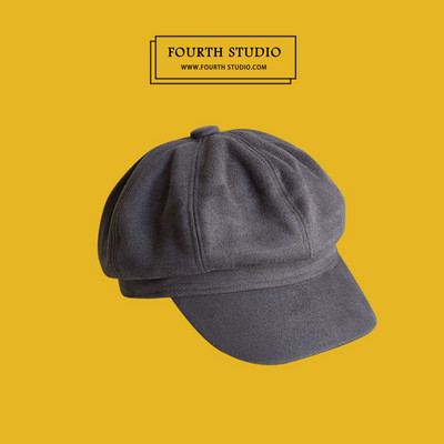 Palarie bereta dama model nou din piele intoarsa ecologica cu vizor