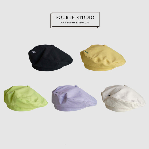 Casual γυναικείο μπερέ  ρετρό στυλ με κέντημα