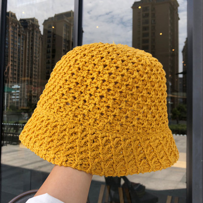 Γυναικείο μονόχρωμο καπέλο κατάλληλο για το καλοκαίρι