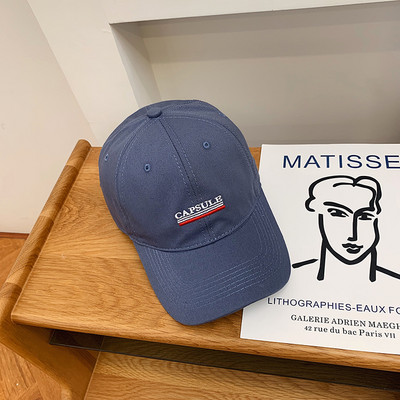 Ρυθμιζόμενο υφασμάτινο καπέλο με γείσο και επιγραφή