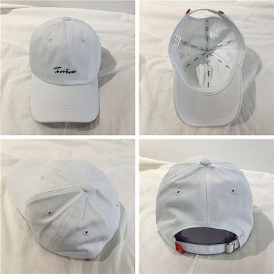 Ύφασμάτινο μπέιζμπολ καπέλο με κεντημένη επιγραφή - μοντέλο unisex