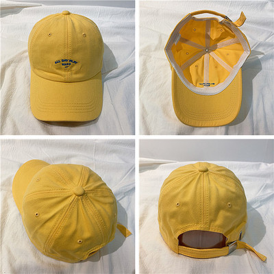 Ύφασμάτινο μπέιζμπολ καπέλο με κεντημένη επιγραφή - μοντέλο unisex